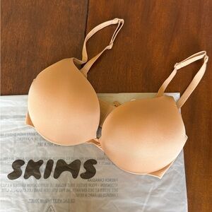 SKIMS ULTIMATE Teardrop Push-Up Bra 32DD Clay NWT